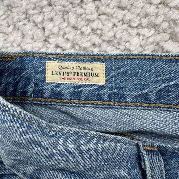 LEVI'S Baggy Dad Jean Distressed Ripped In The Middle - Picture 8 of 16